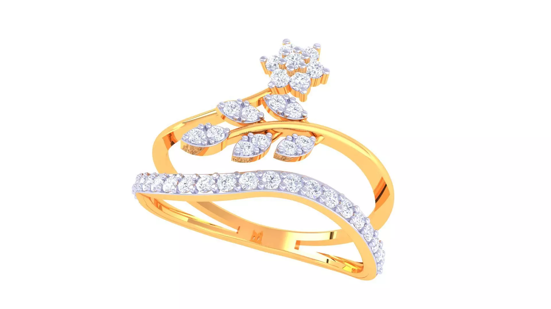 Diamond Ring - 52 3D print model_0