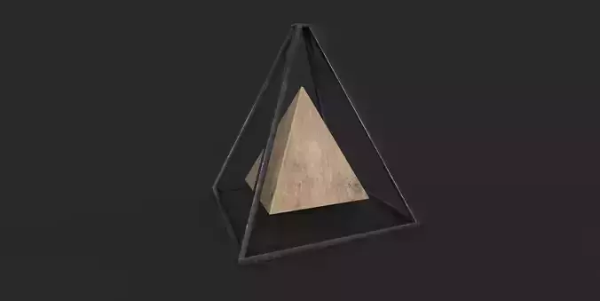 Magnetic pyramid Free low-poly 3D model