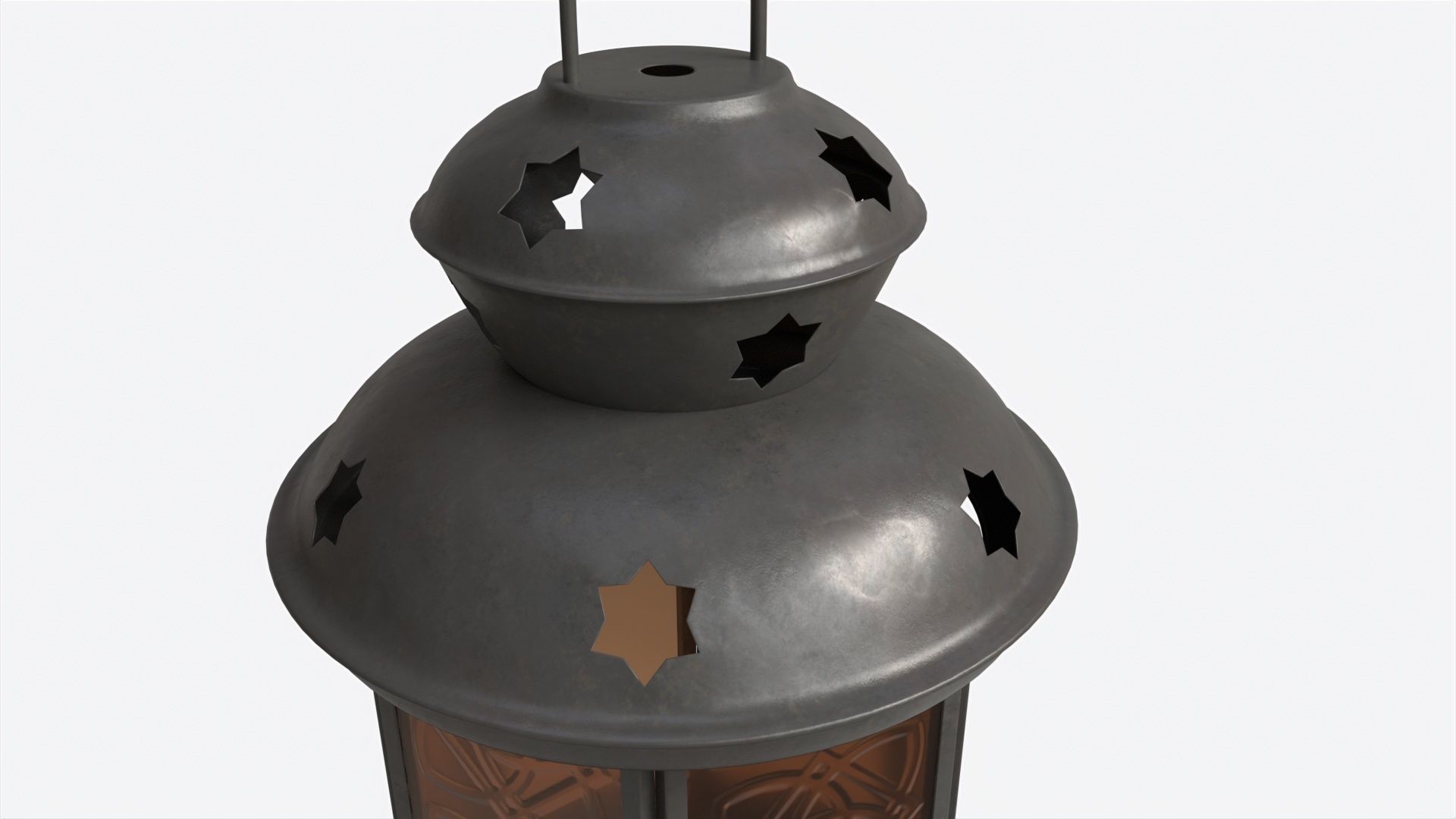 Christmas Candle Lantern 3D model_3
