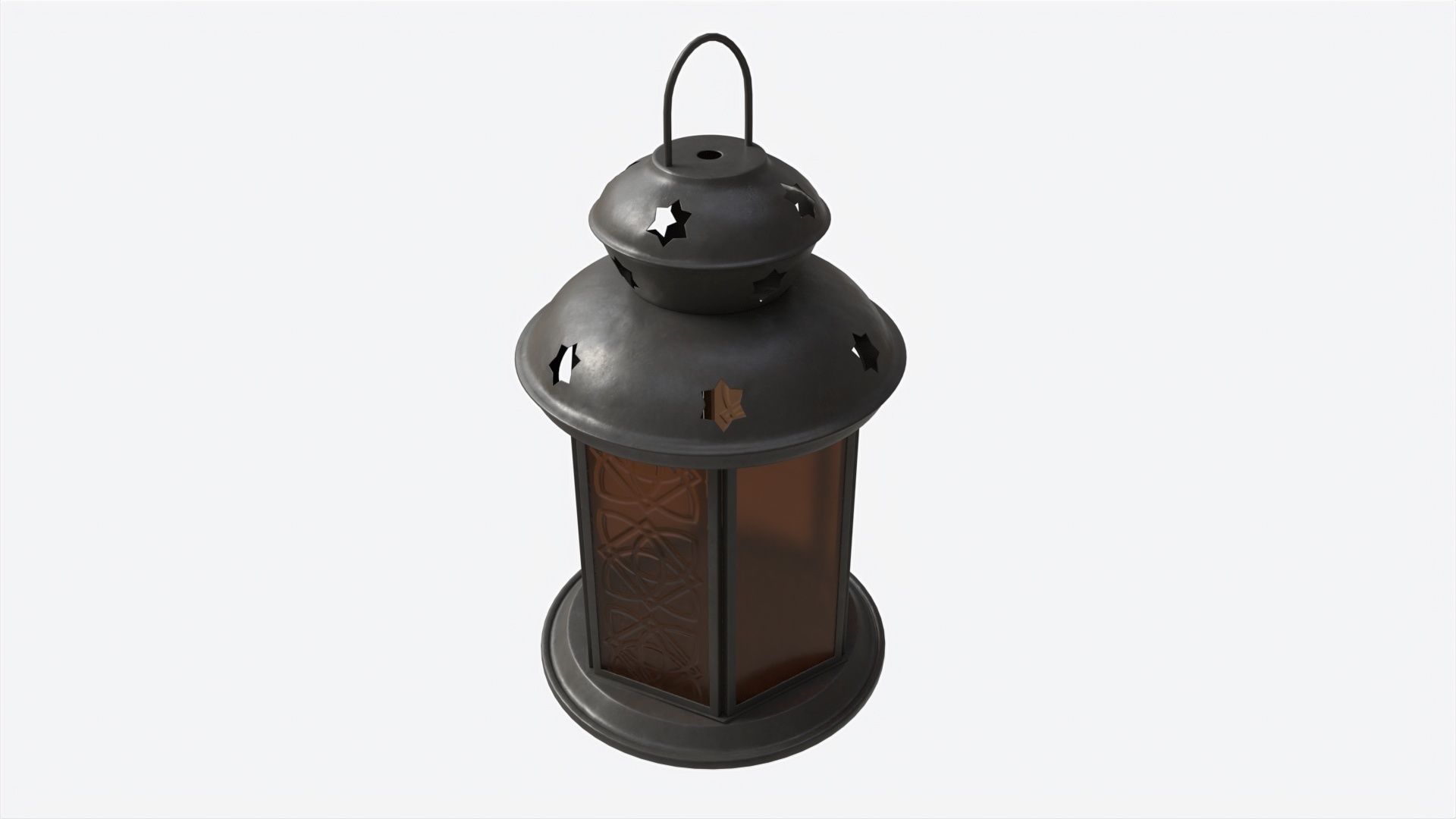 Christmas Candle Lantern 3D model_1