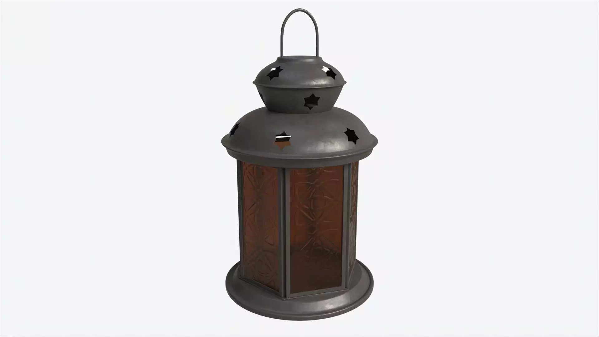 Christmas Candle Lantern 3D model_0