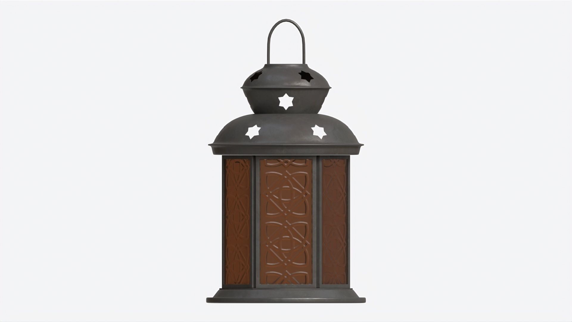 Christmas Candle Lantern 3D model_4