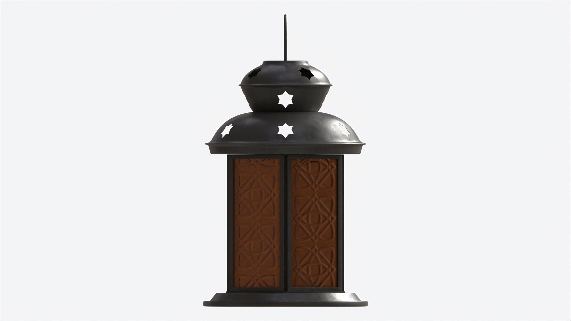 Christmas Candle Lantern 3D model_5