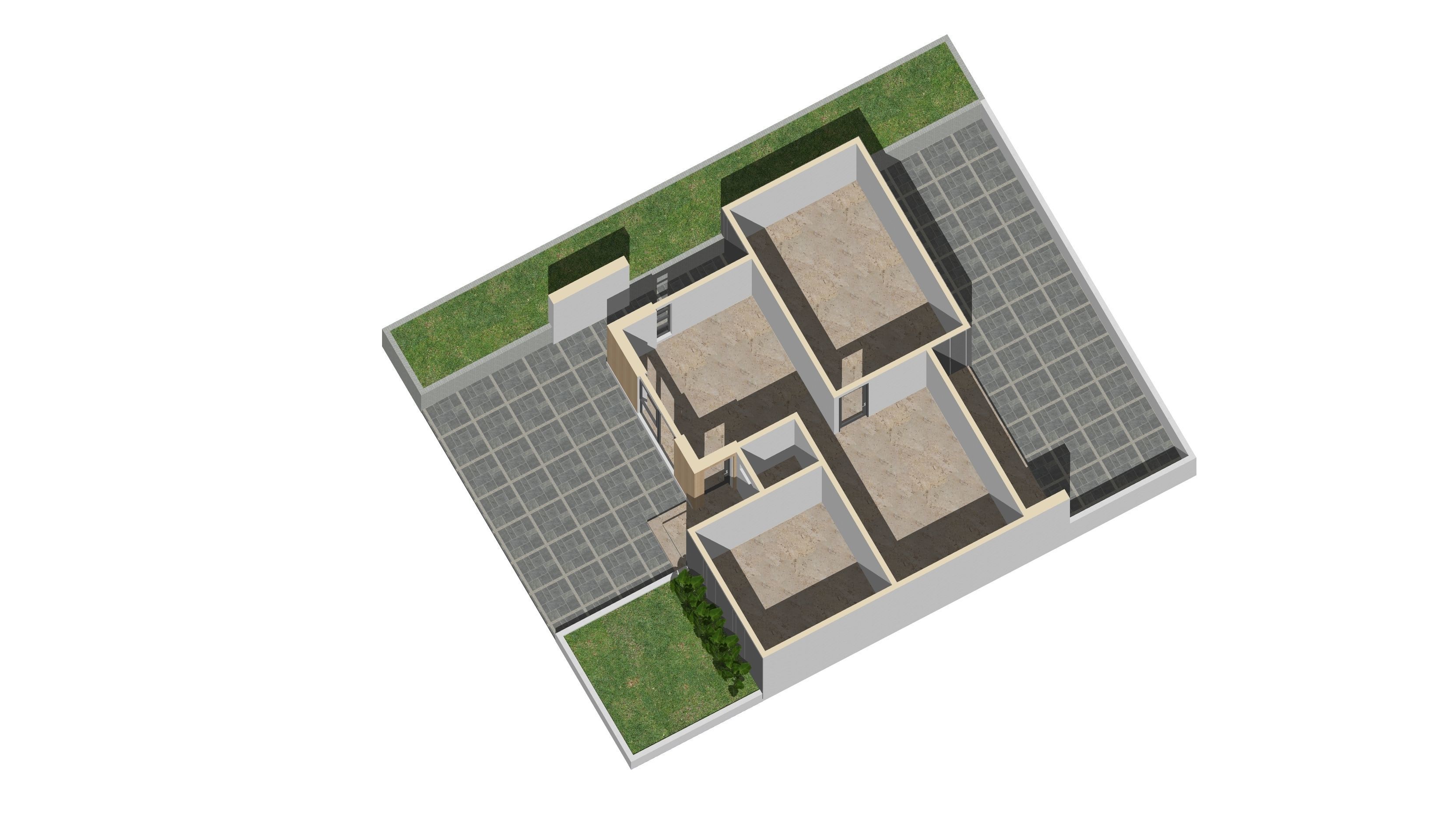 Tropical minimalist residential design 1 3D model_4