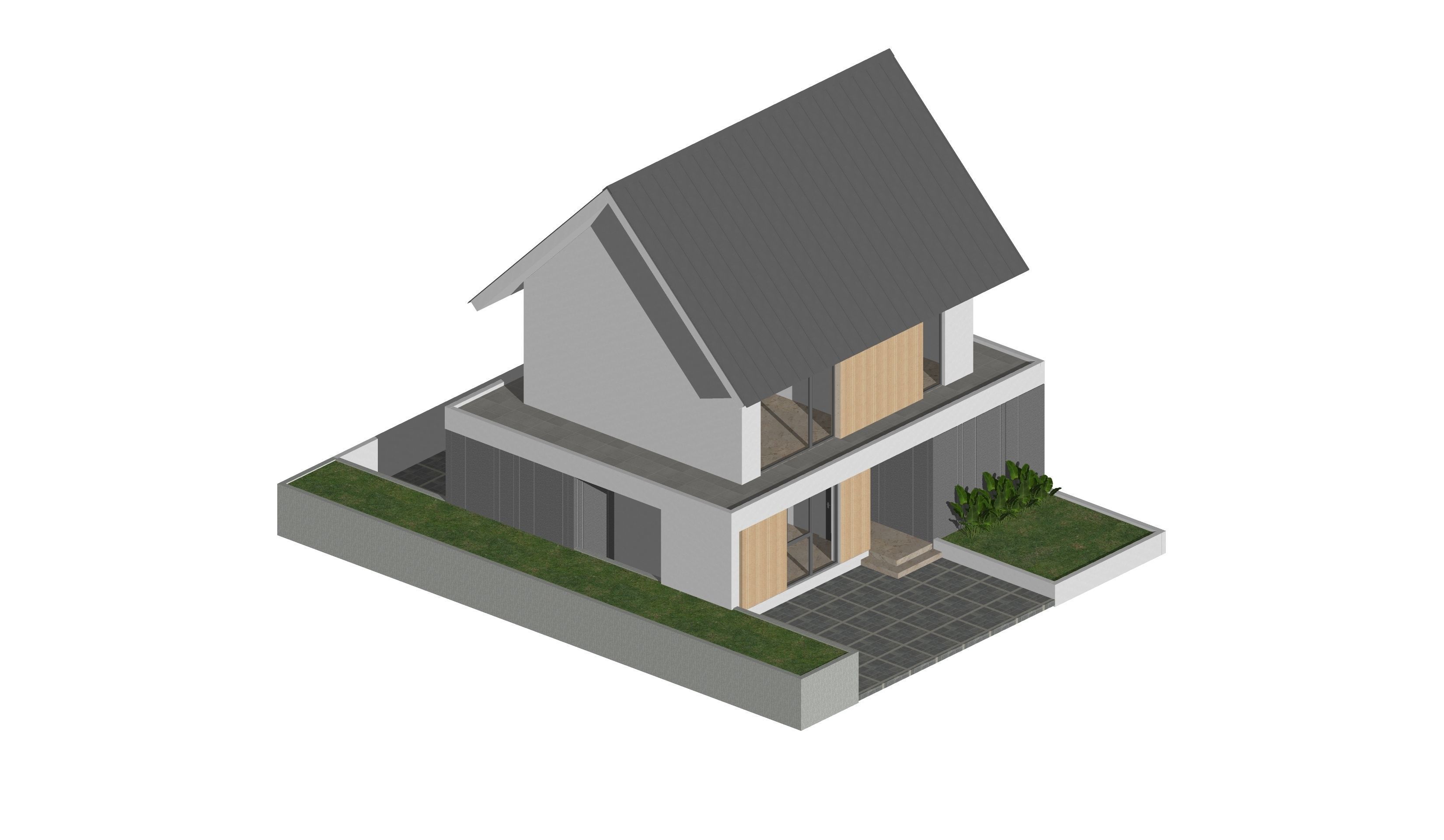 Tropical minimalist residential design 1 3D model_2