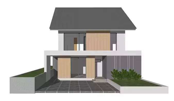 Tropical minimalist residential design 1