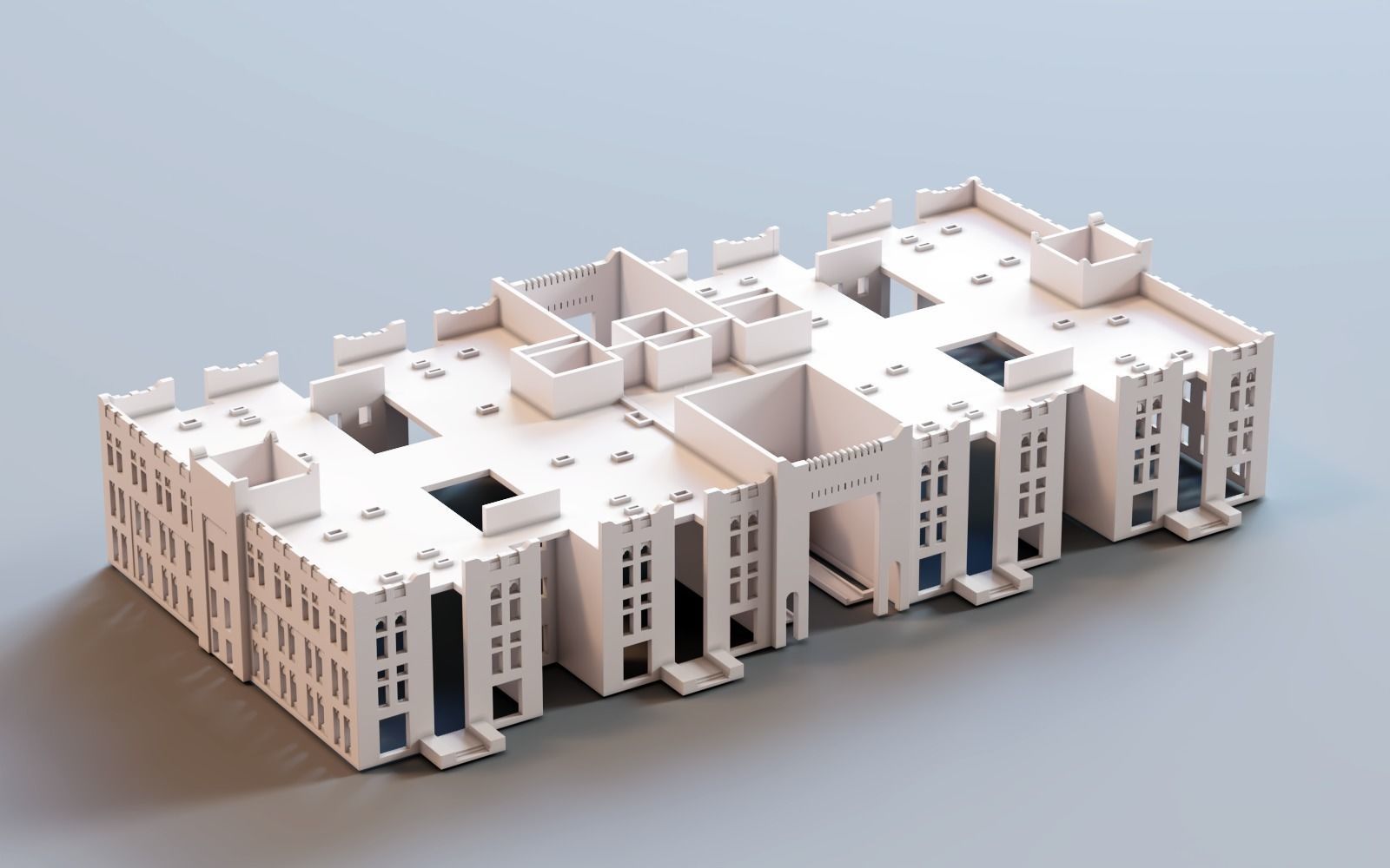 historical buildings 3d printing bundle  3D print model_8