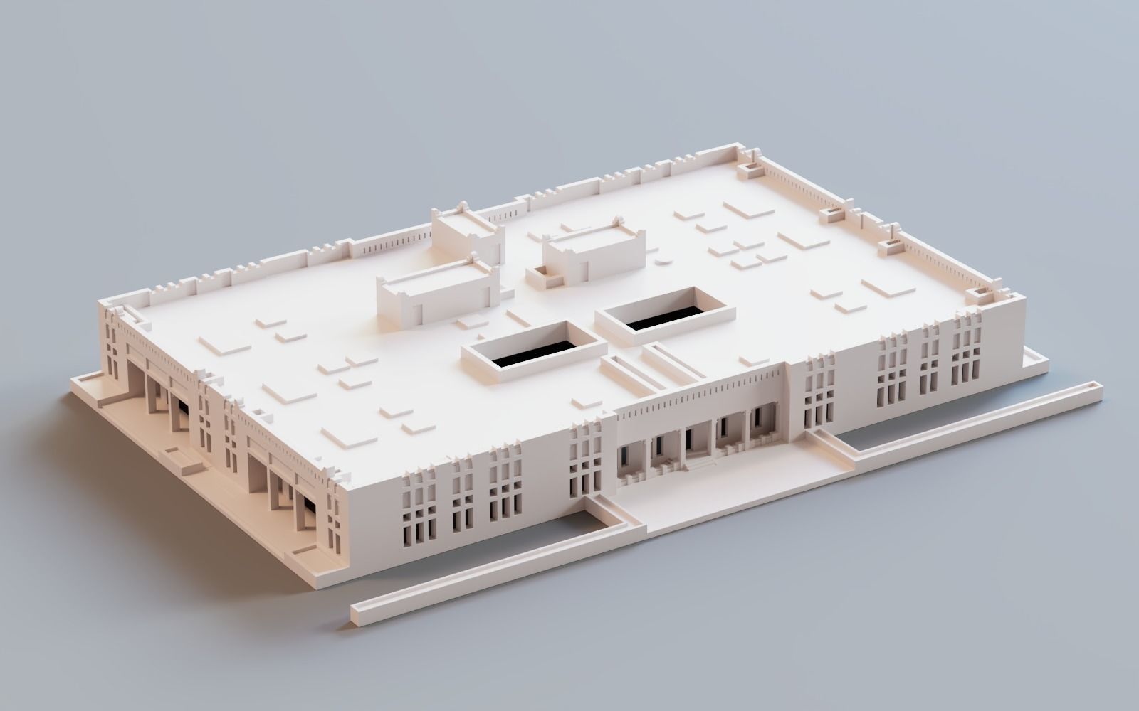 historical buildings 3d printing bundle  3D print model_10