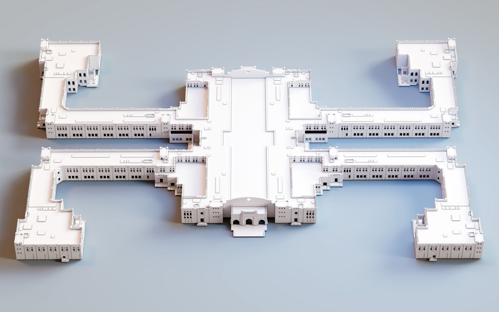 historical buildings 3d printing bundle  3D print model_5