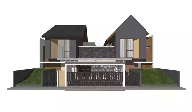 Tropical minimalist residential design 2