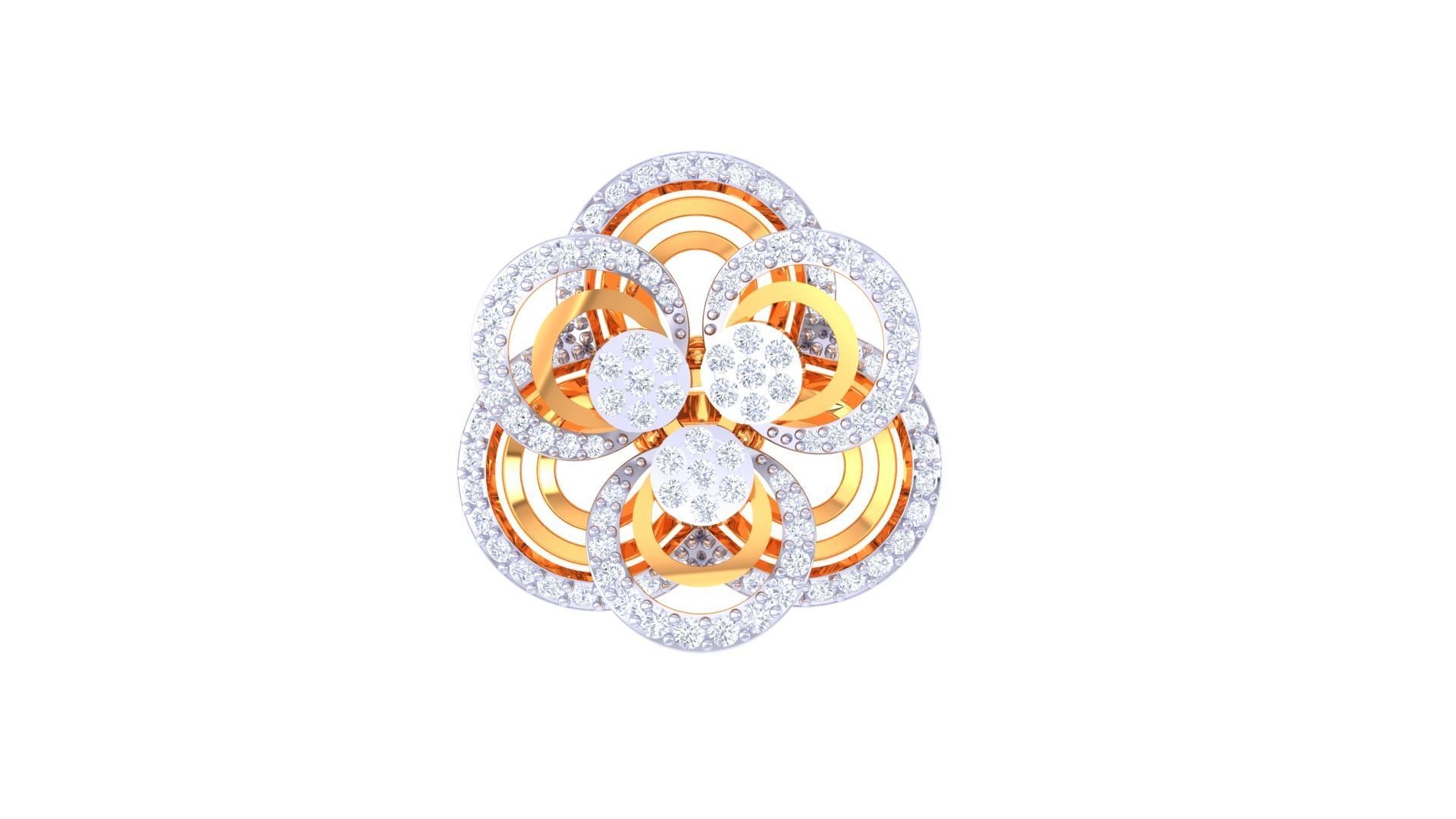 Cocktail Ring - 55 3D print model_2