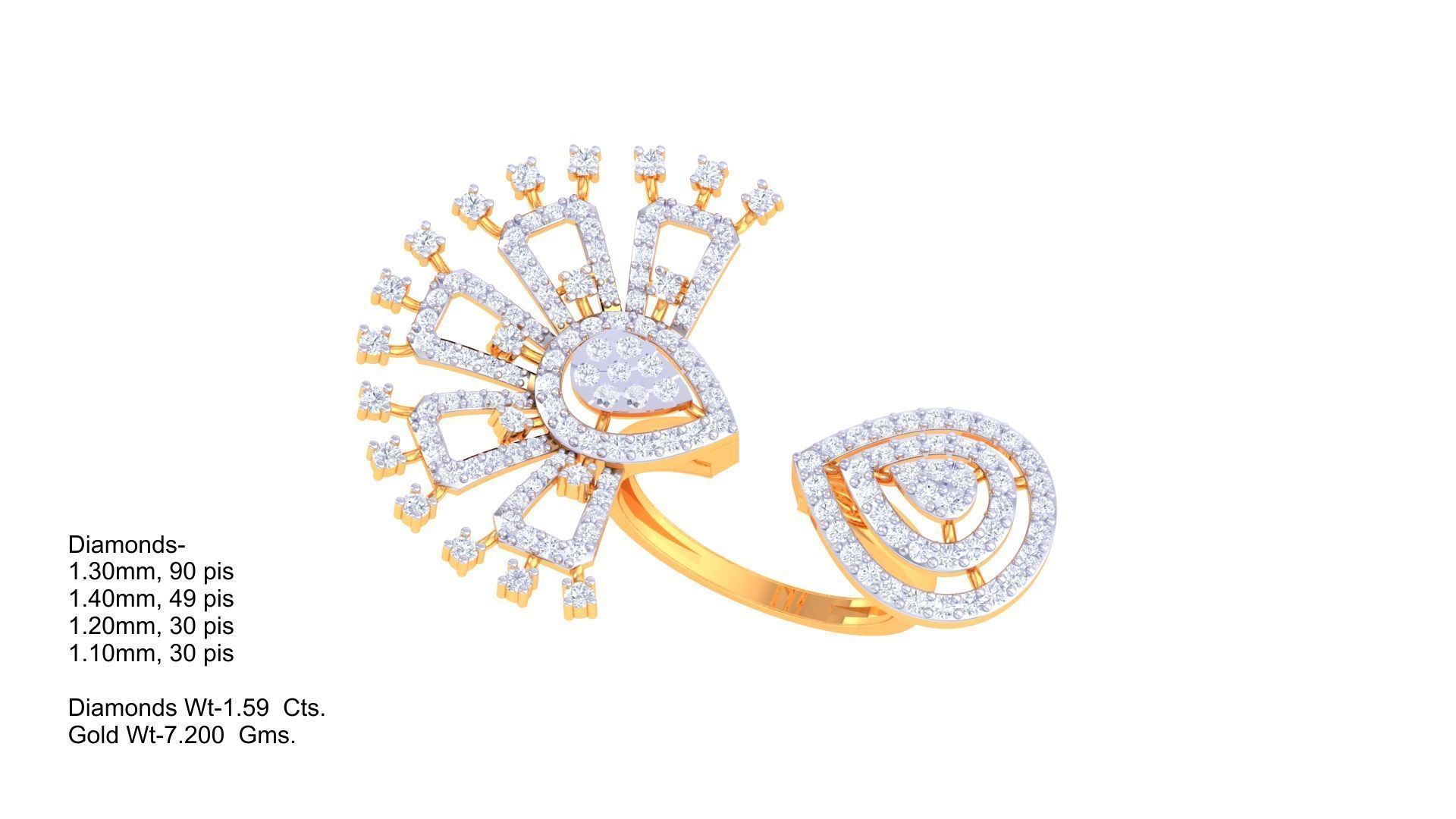 Cocktail Ring - 39 3D print model_1