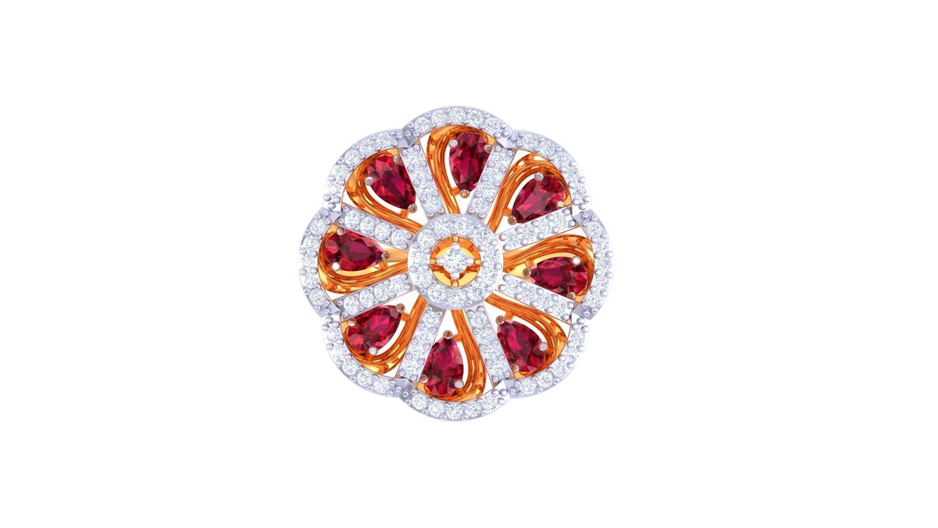 Cocktail Ring - 16 3D print model_2