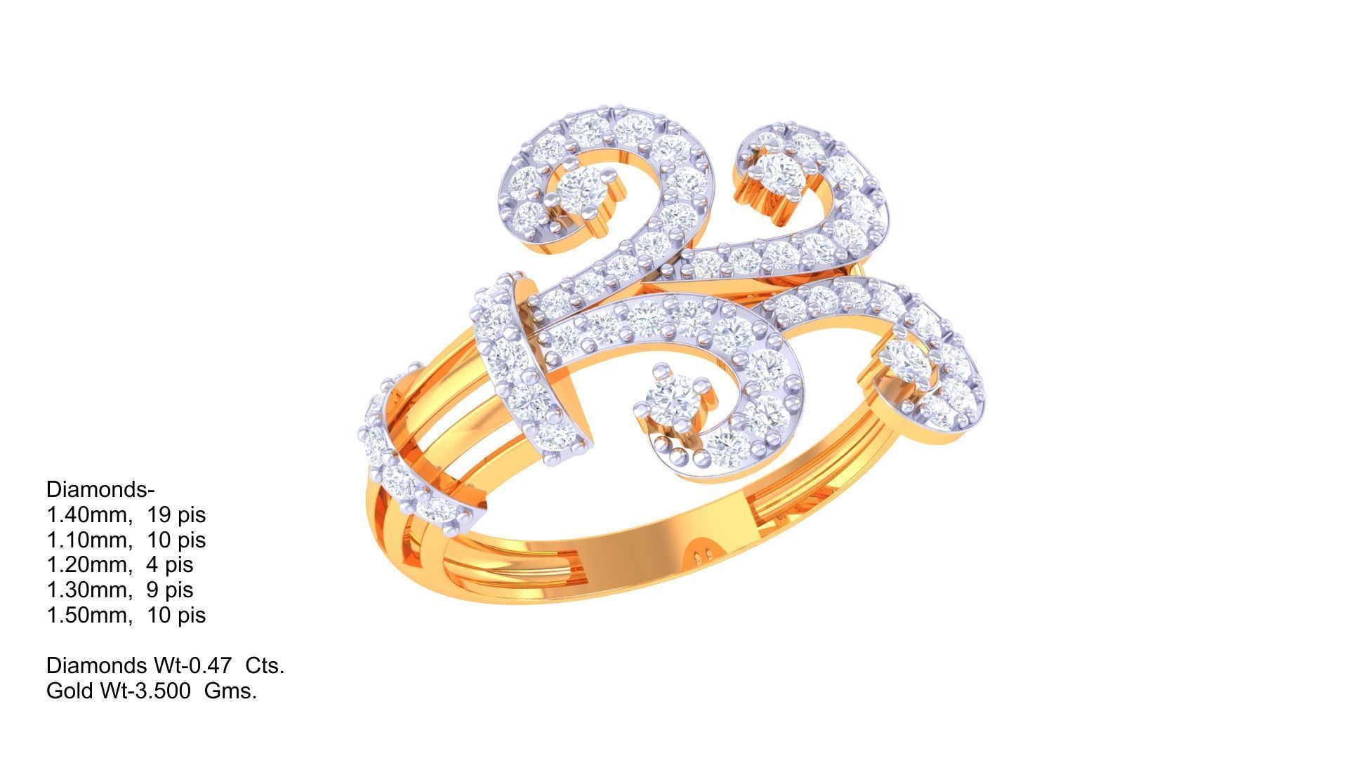 Diamond Ring - 13 3D print model_1