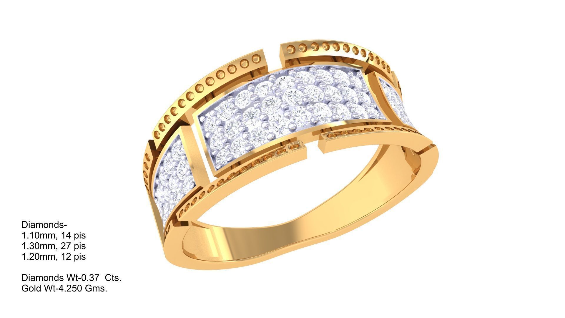 Diamond Ring - 95 3D print model_1