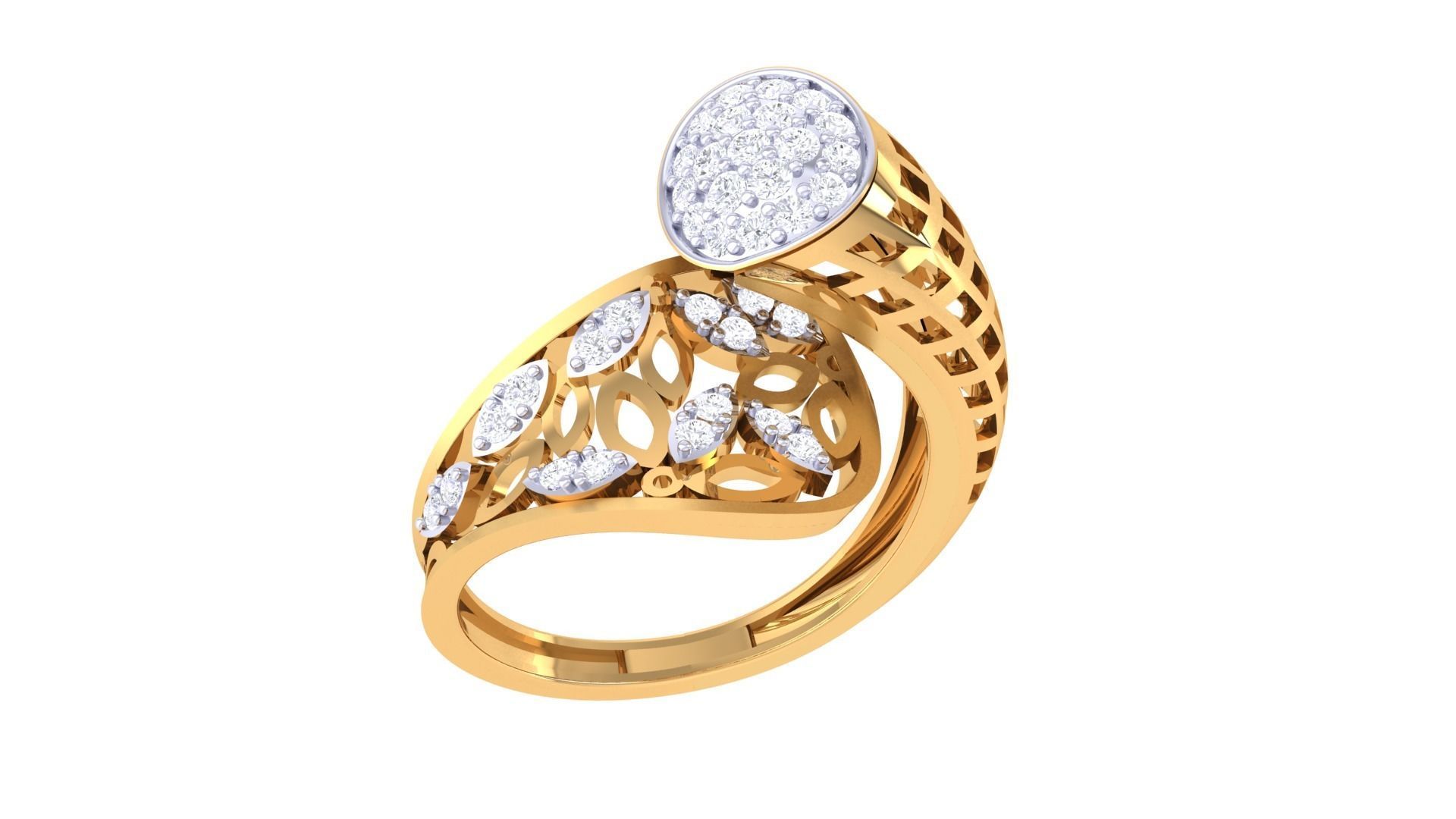 Cocktail Ring - 85 3D print model_2