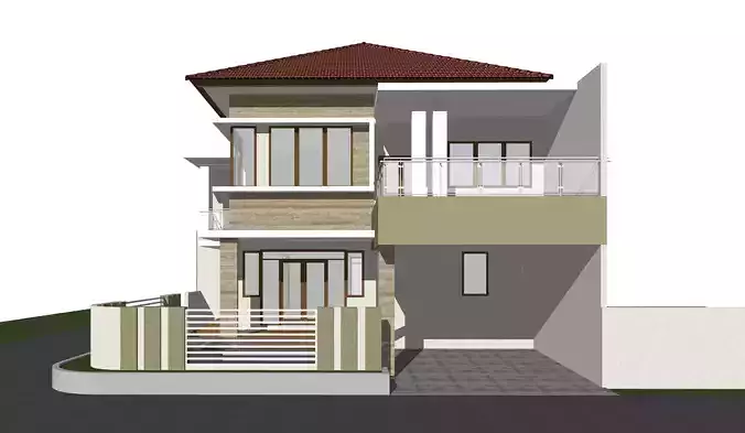 Tropical minimalist residential design 5