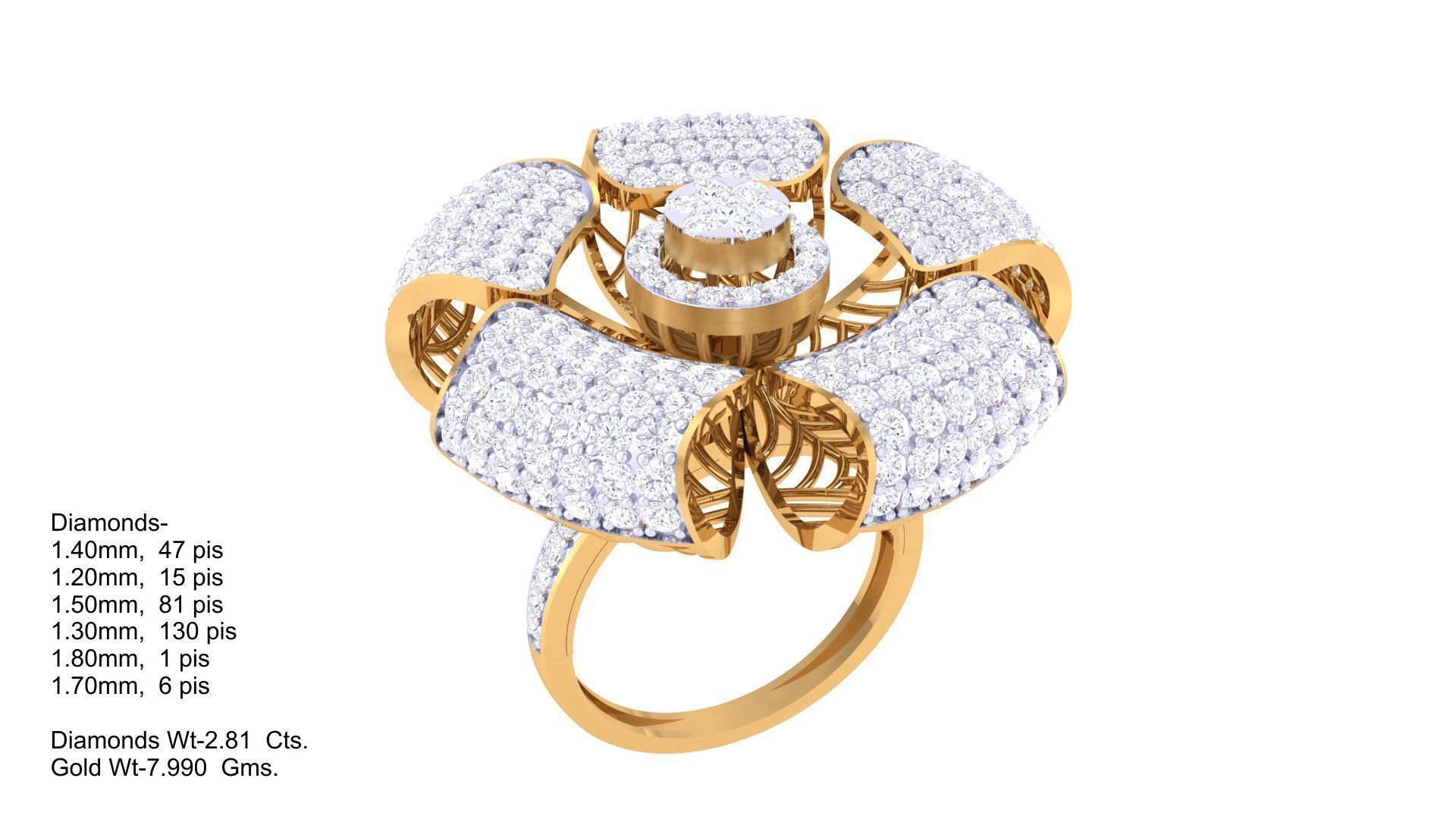 Cocktail Ring - 83 3D print model_1