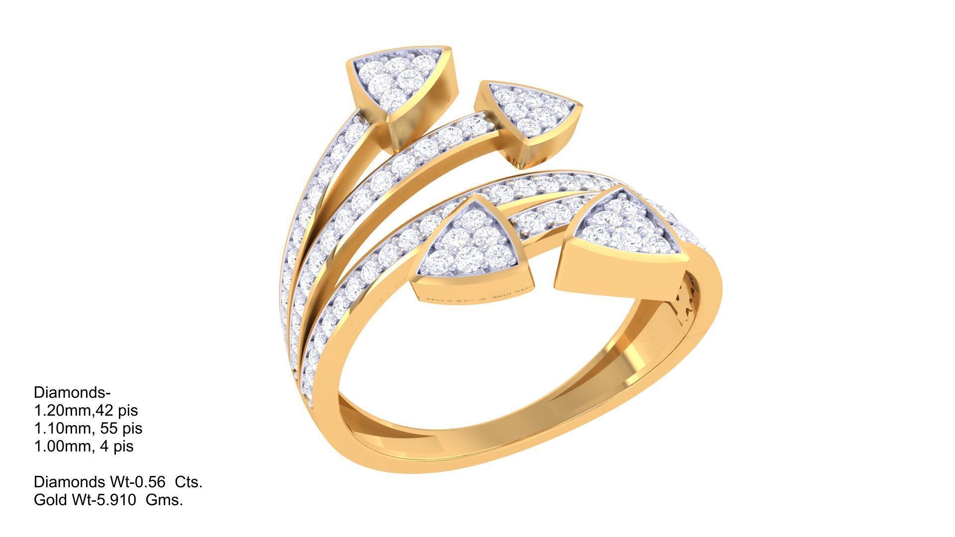 Cocktail Ring - 59 3D print model_1