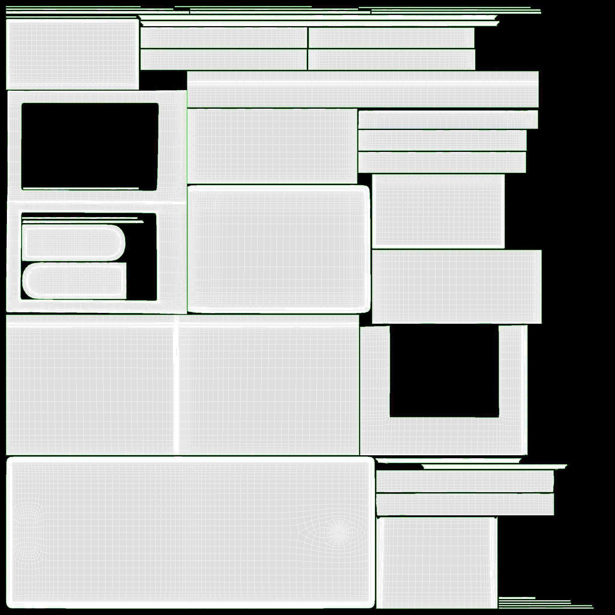 Leather Wallet for Men Unfolded 02 3D model_10