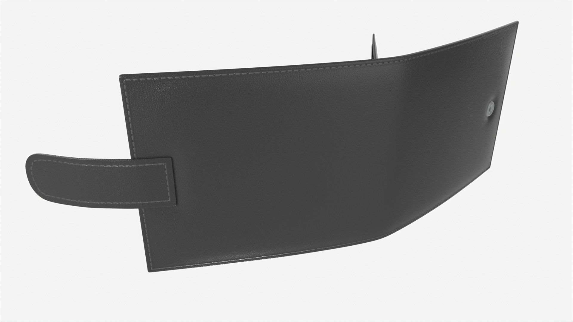 Leather Wallet for Men Unfolded 02 3D model_1