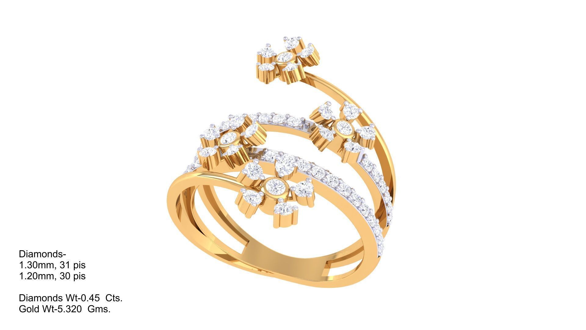 Cocktail Ring - 43 3D print model_1