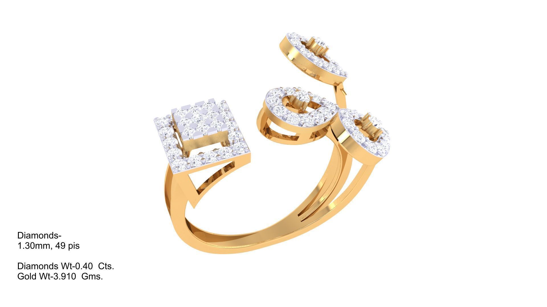 Cocktail Ring - 21 3D print model_1