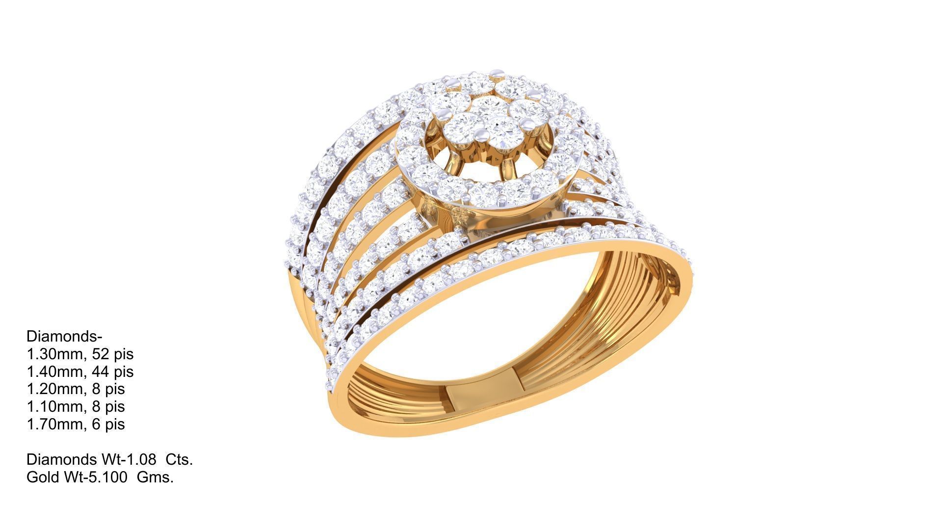 Diamond Ring - 11 3D print model_1