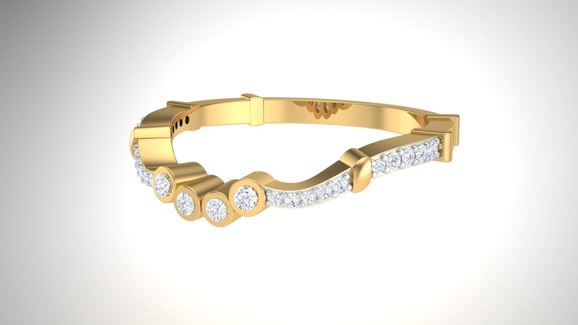 Solitaire Ring - 8 3D print model_4