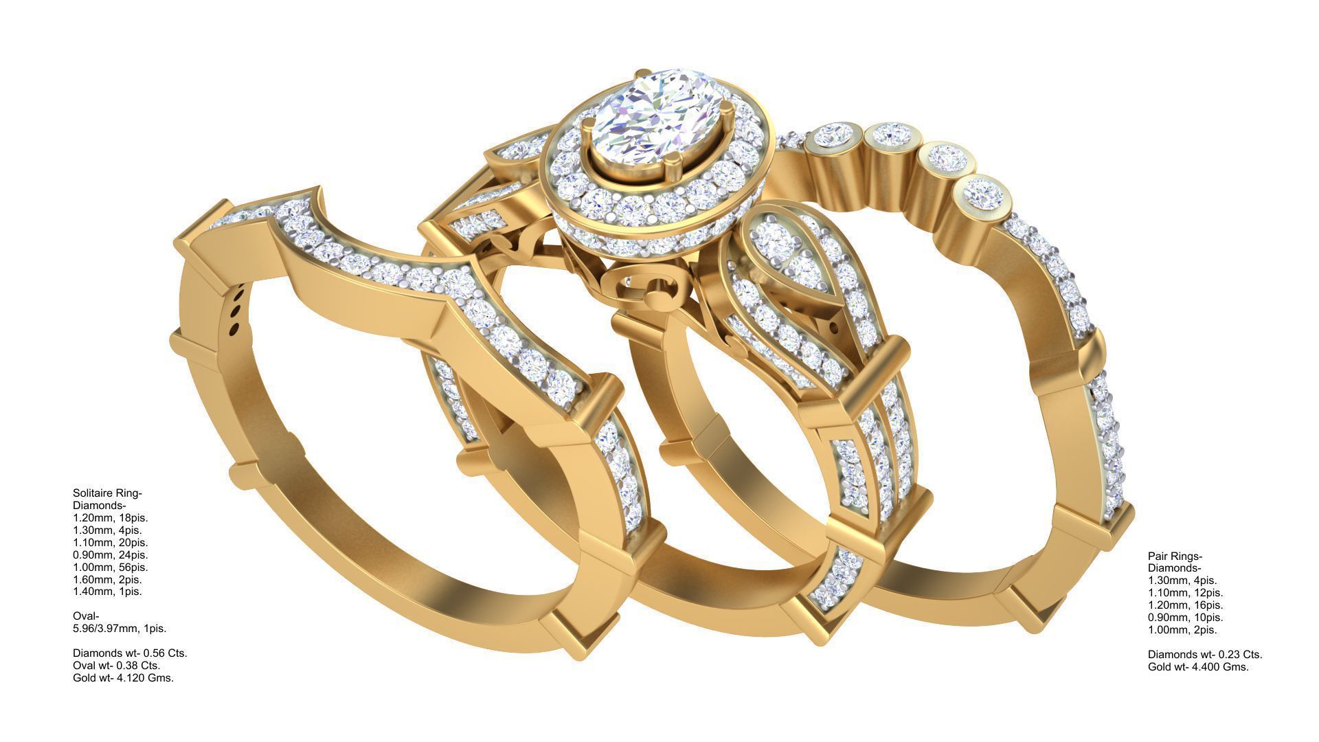 Solitaire Ring - 8 3D print model_1