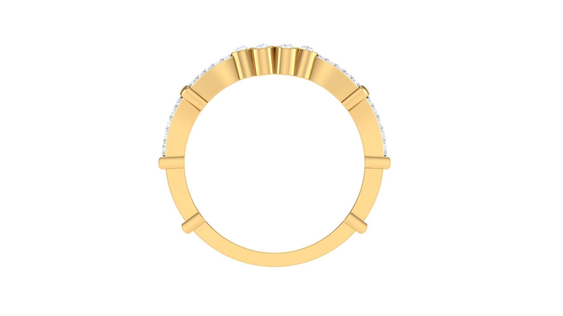 Solitaire Ring - 8 3D print model_3