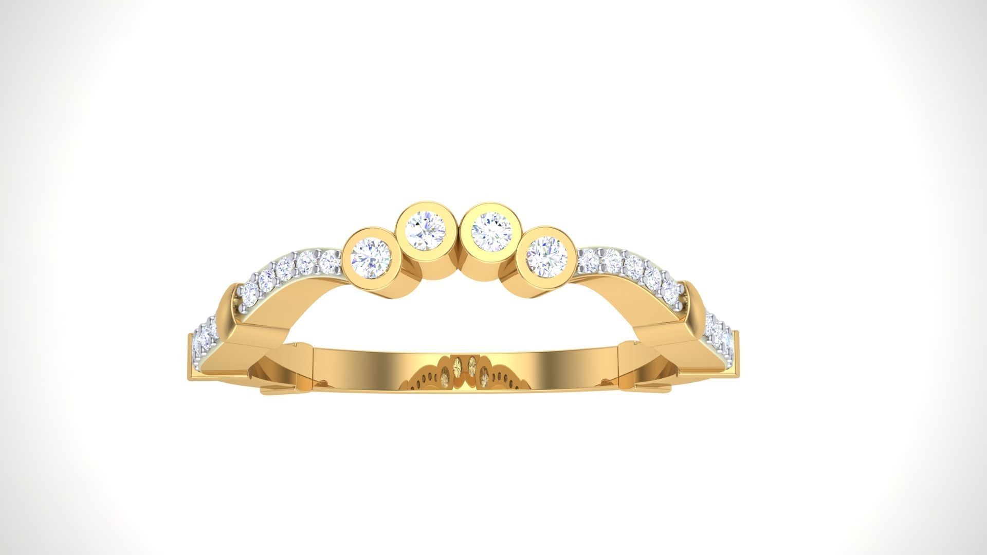 Solitaire Ring - 8 3D print model_2