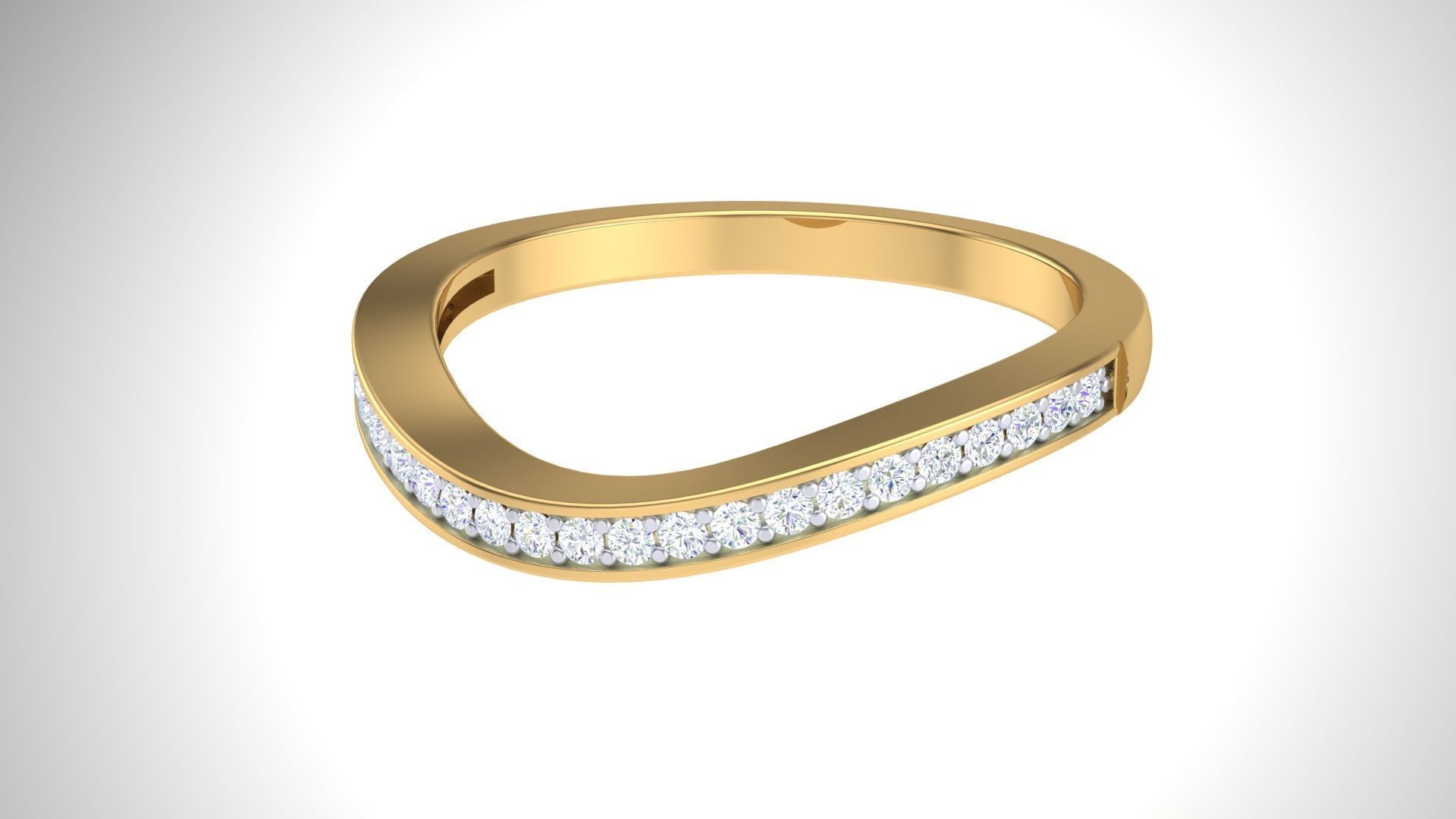 Solitaire Ring - 5 3D print model_7