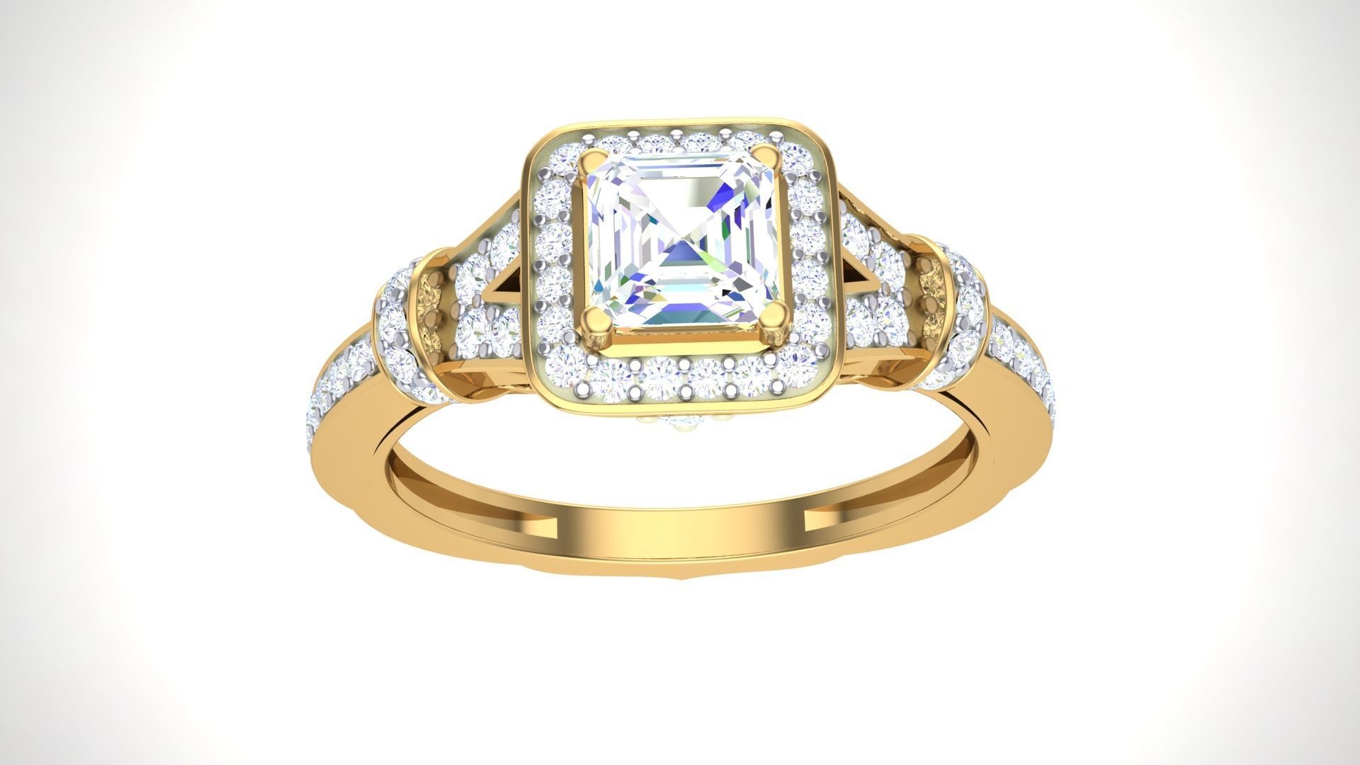 Solitaire Ring - 5 3D print model_8