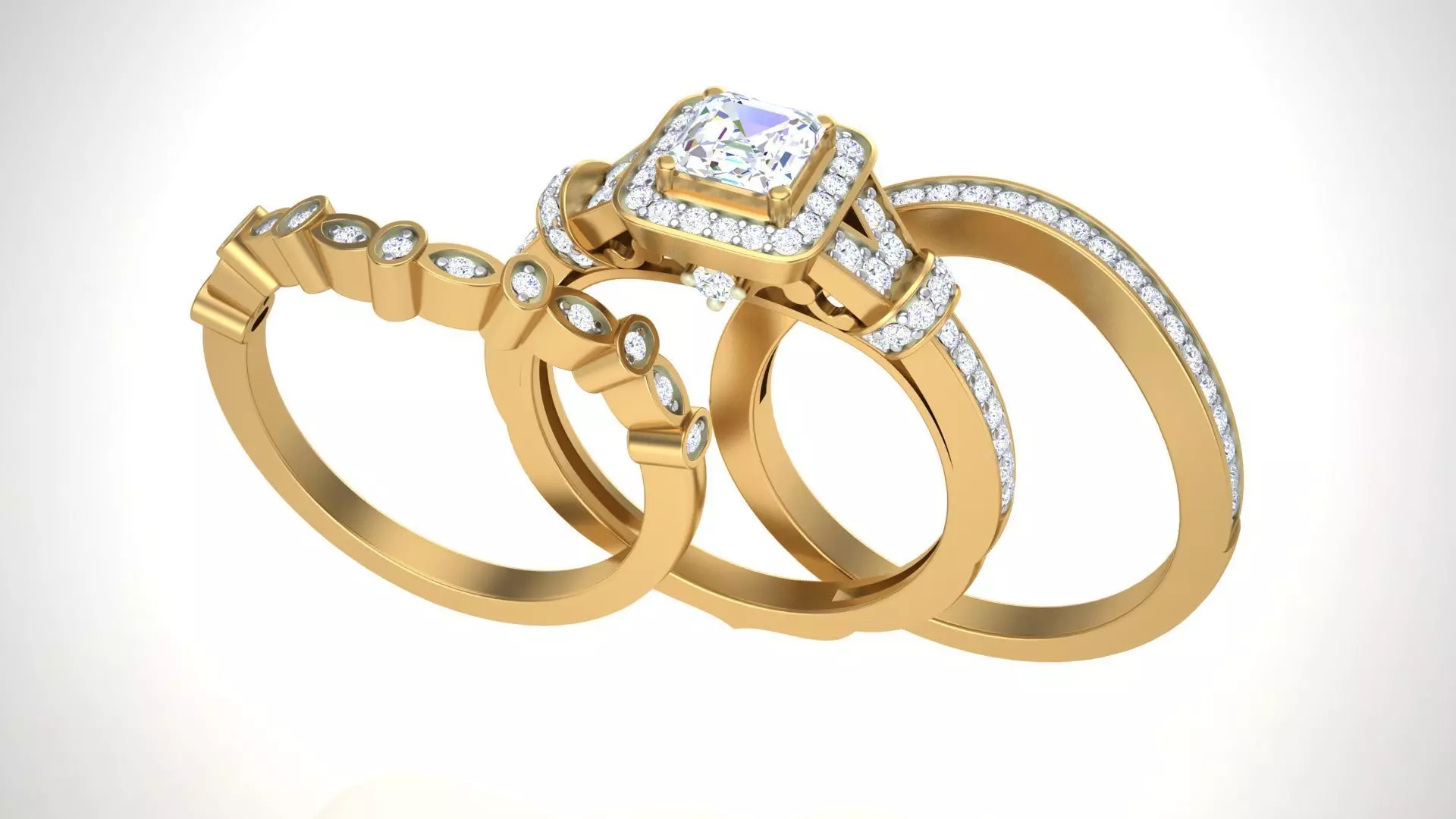 Solitaire Ring - 5 3D print model_0