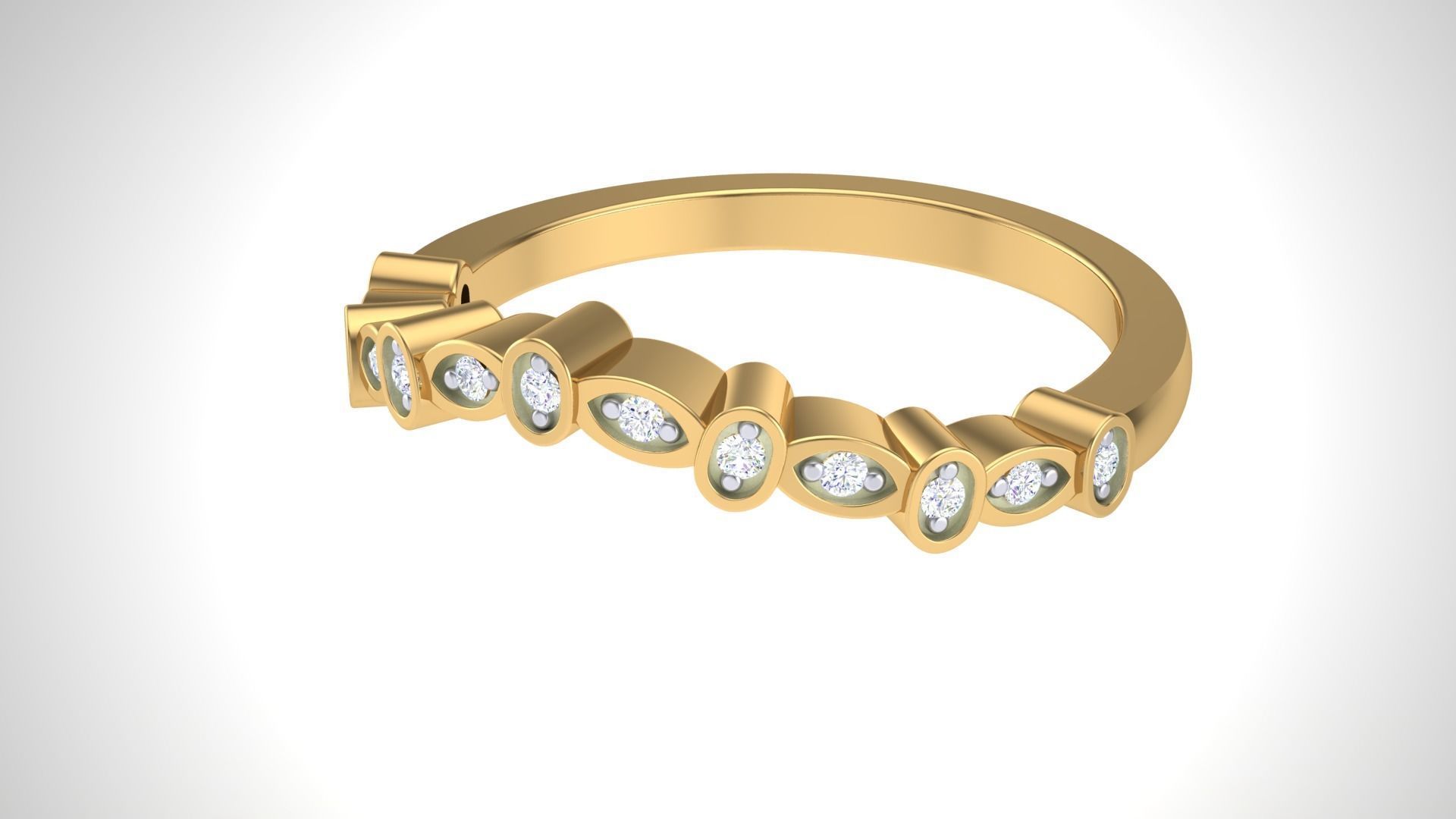 Solitaire Ring - 5 3D print model_4