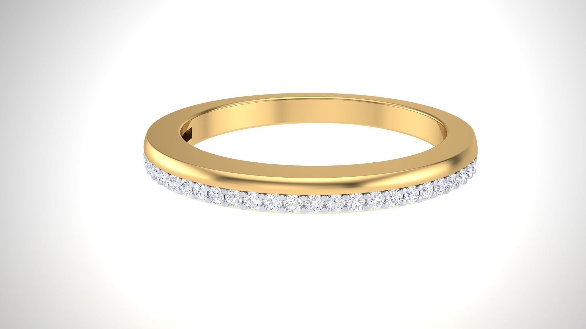 Solitaire Ring - 4 3D print model_7