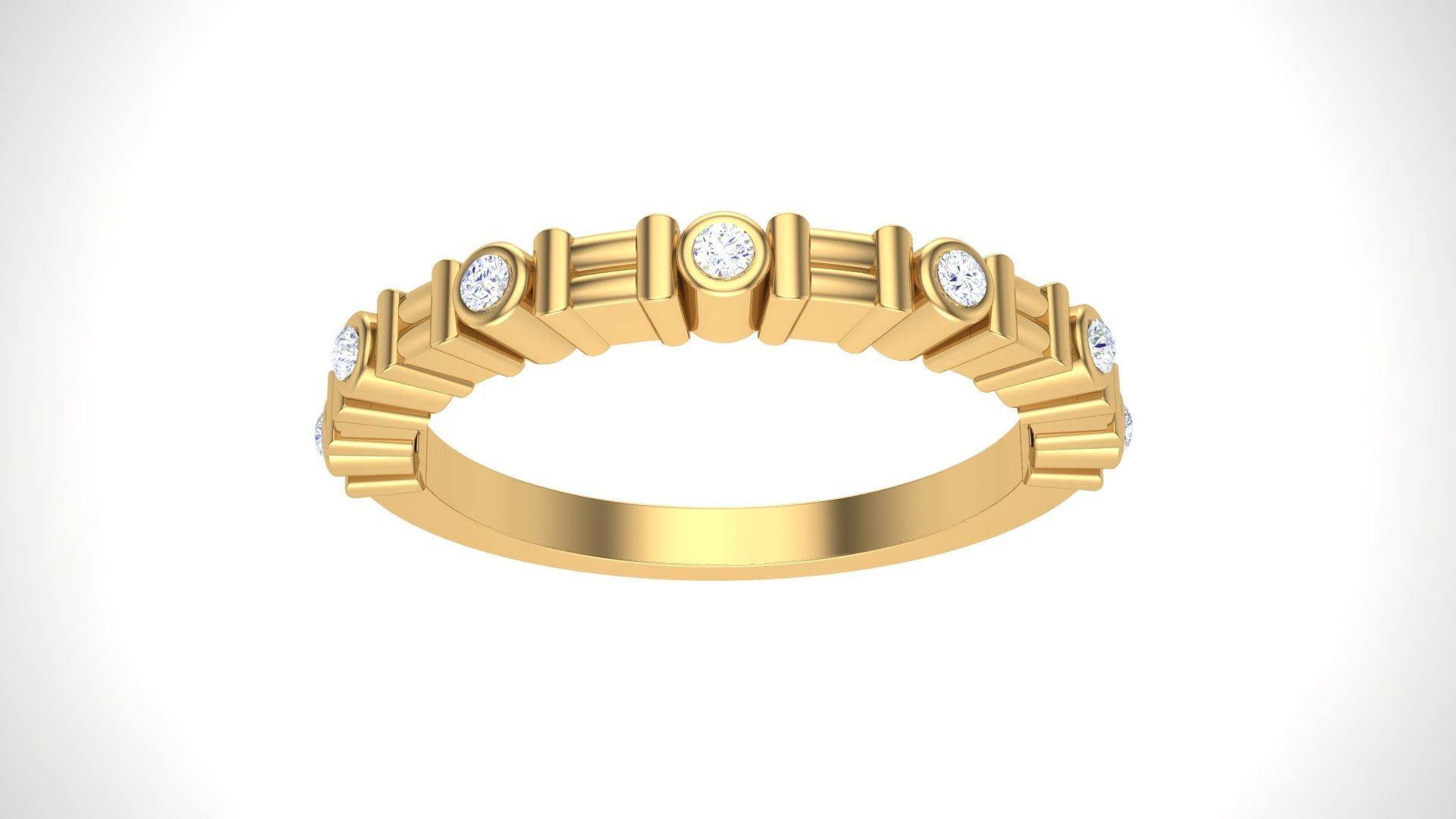 Solitaire Ring - 4 3D print model_2