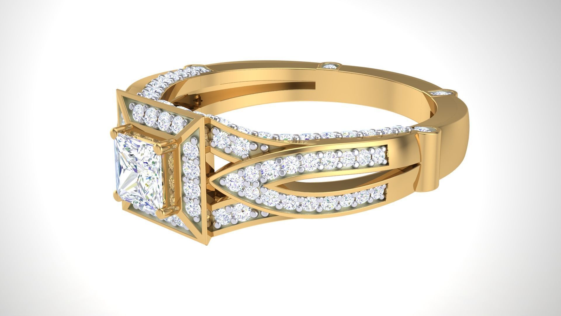 Solitaire Ring - 3 3D print model_10