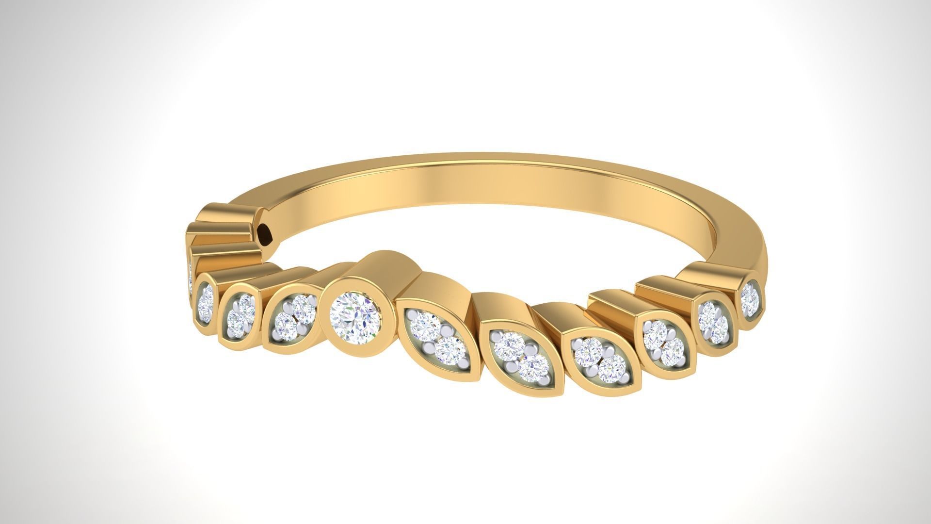 Solitaire Ring - 2 3D print model_4