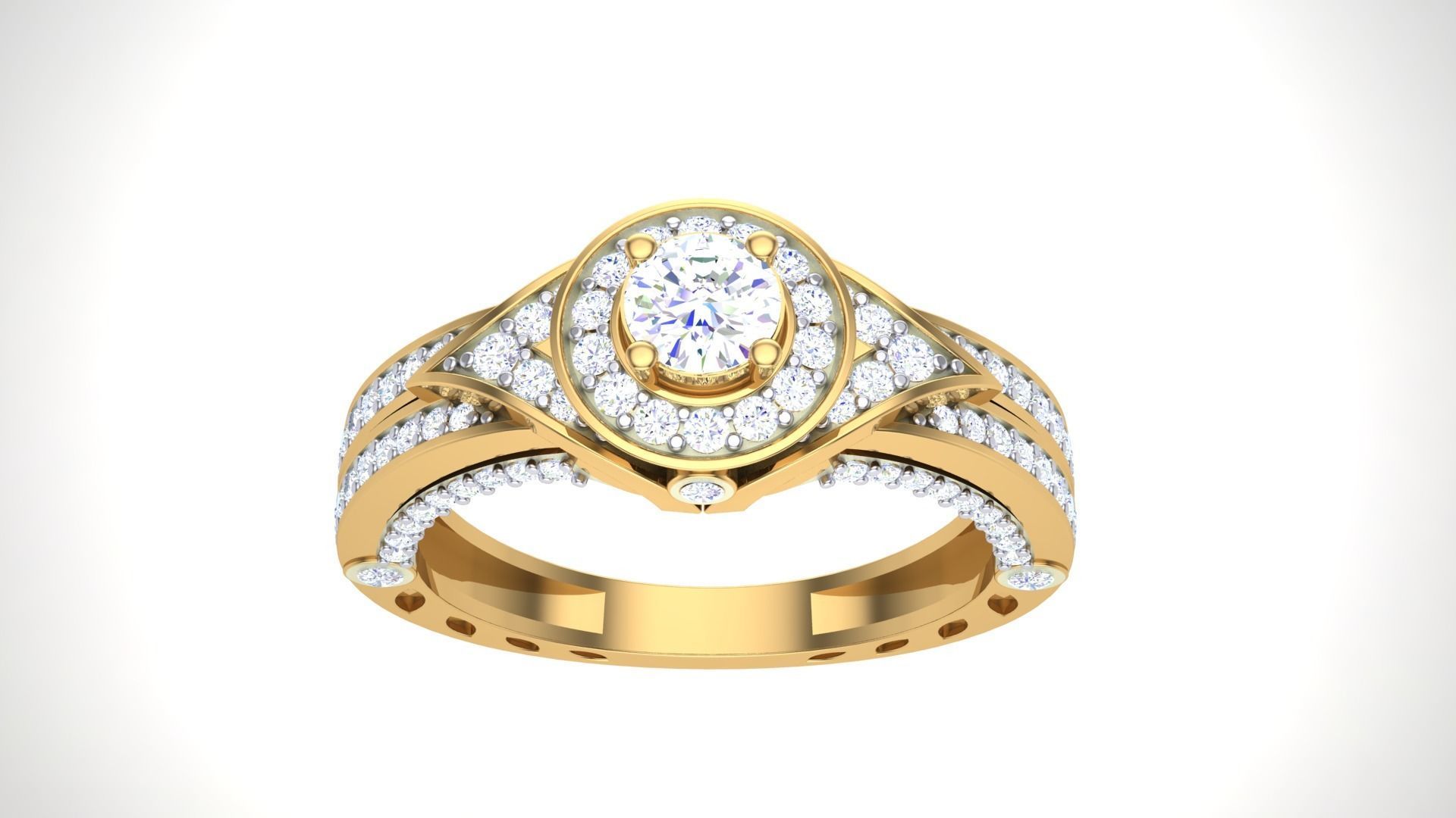 Solitaire Ring - 2 3D print model_8