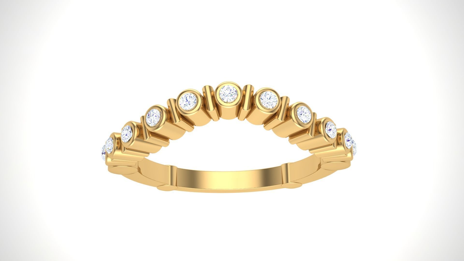 Solitaire Ring - 12 3D print model_2