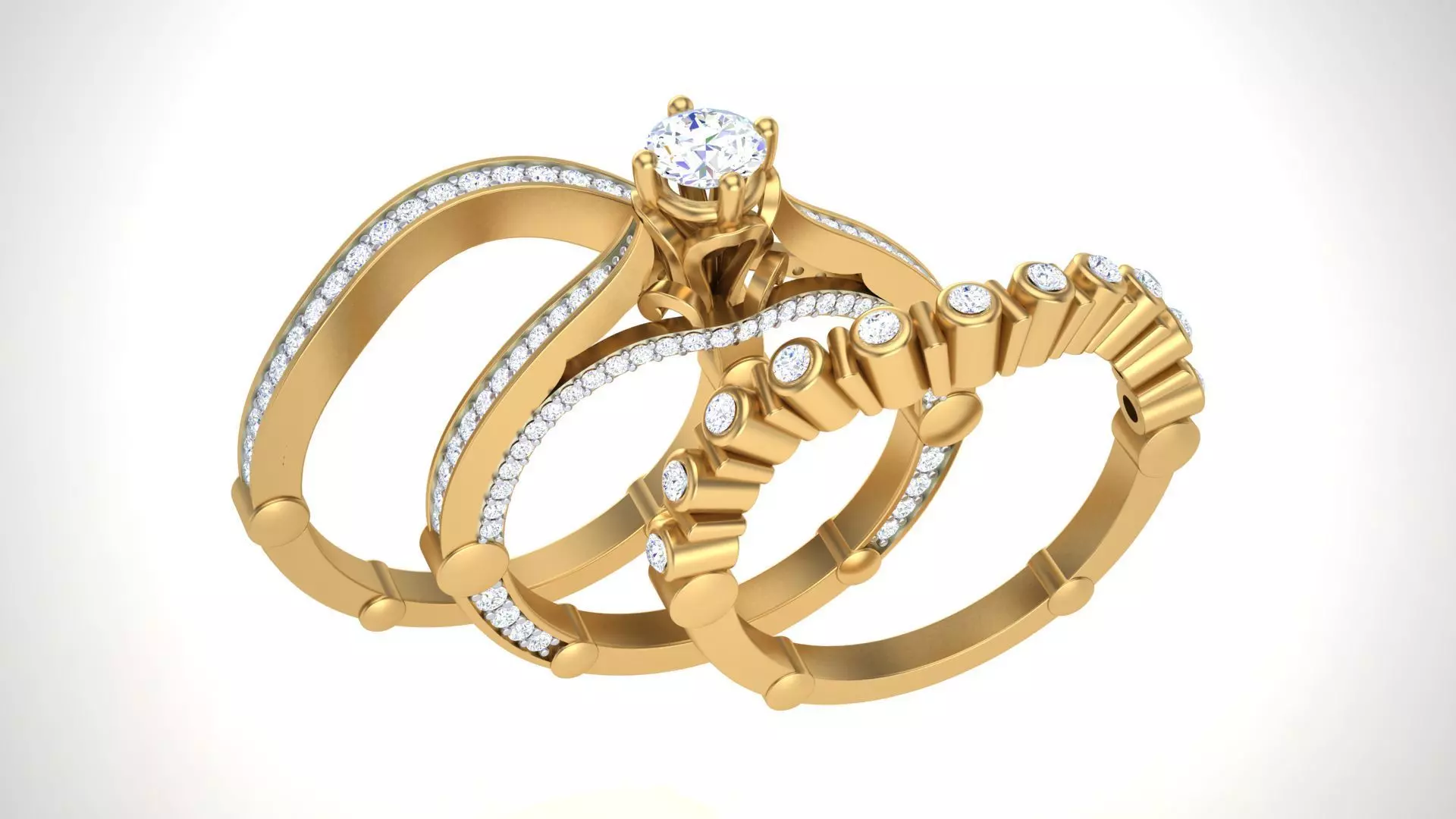Solitaire Ring - 12 3D print model_0
