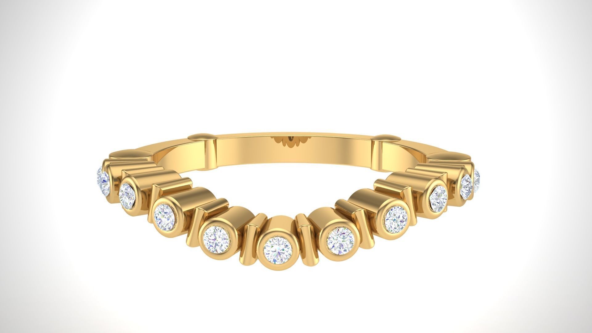 Solitaire Ring - 12 3D print model_4