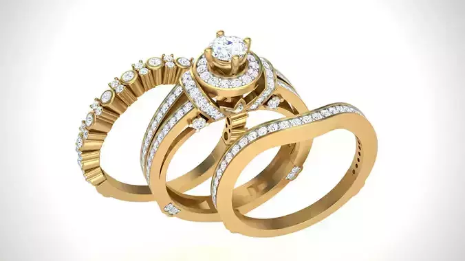 Solitaire Ring - 10 3D print model