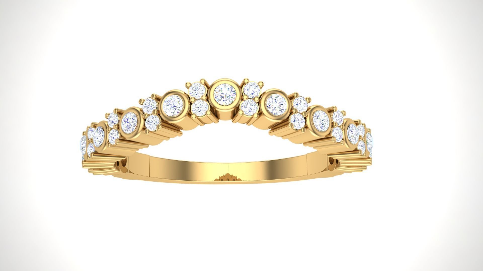 Solitaire Ring - 10 3D print model_2