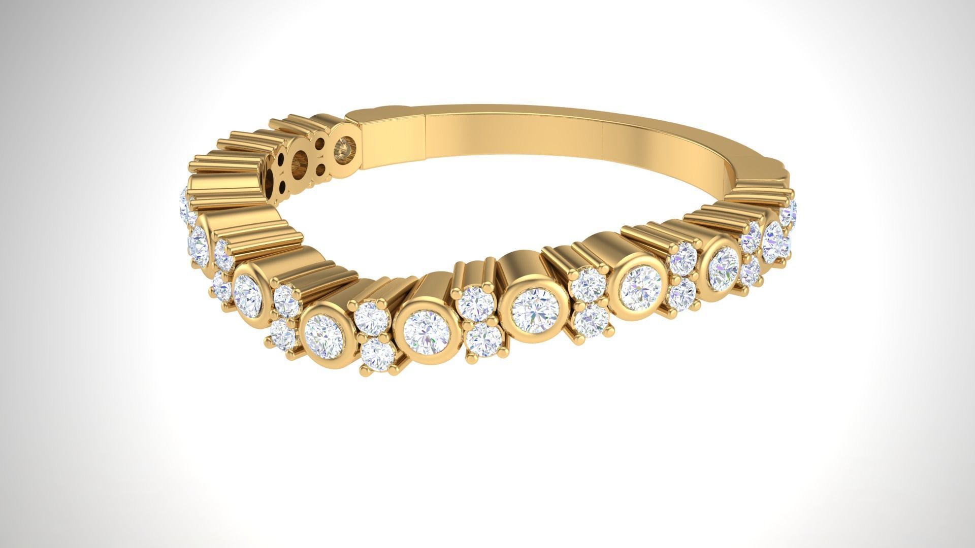 Solitaire Ring - 10 3D print model_4