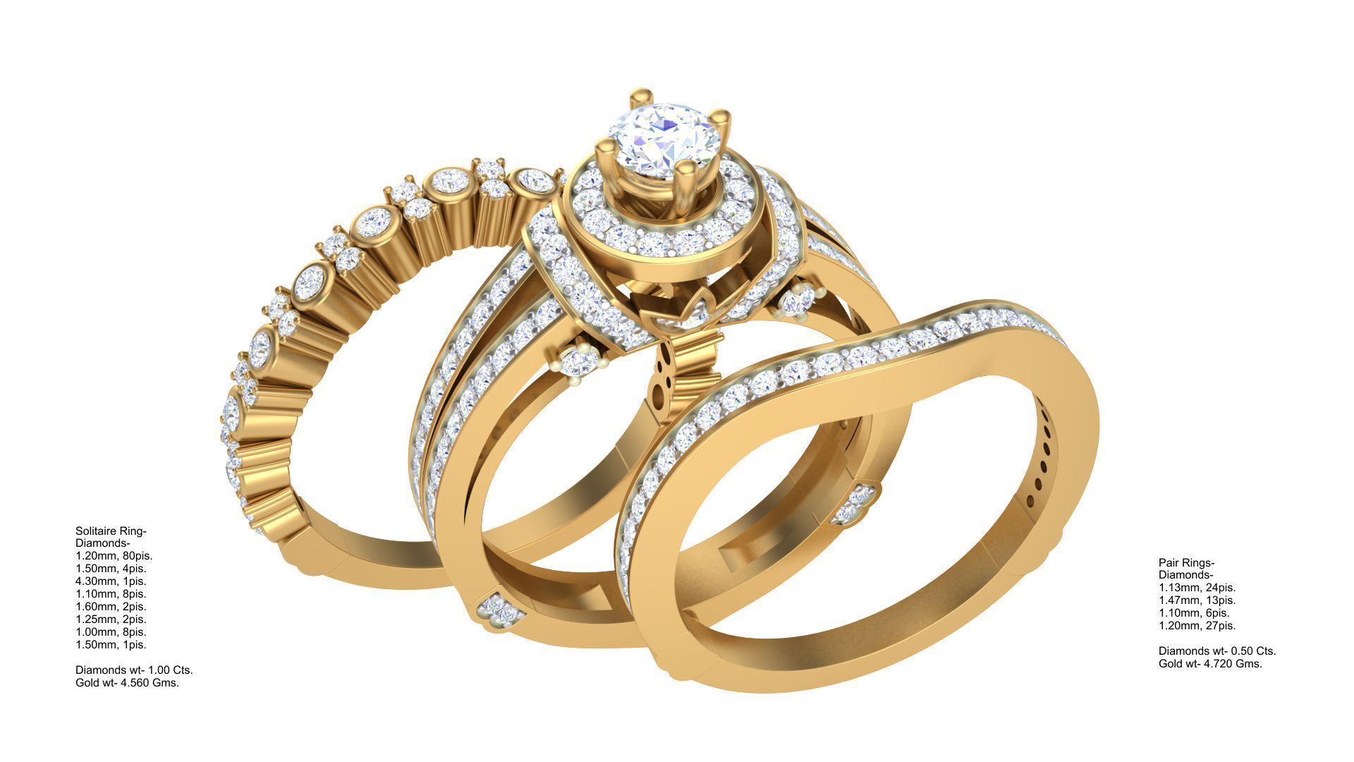 Solitaire Ring - 10 3D print model_1