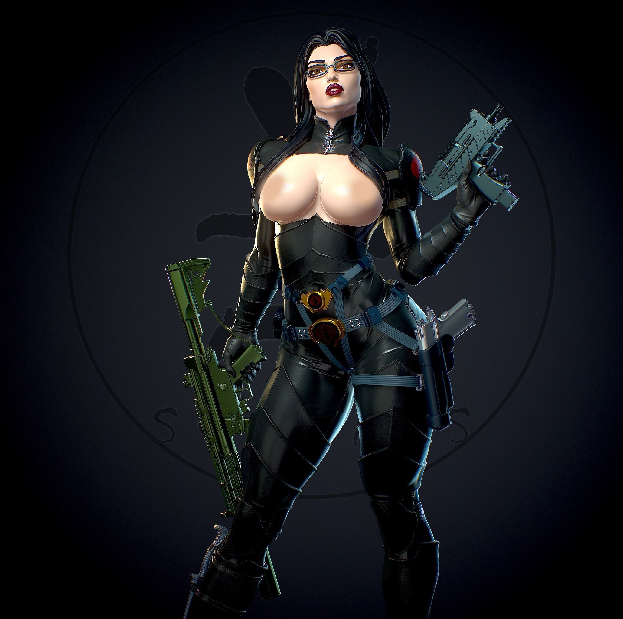 Baroness with NSFW 3D print model_15