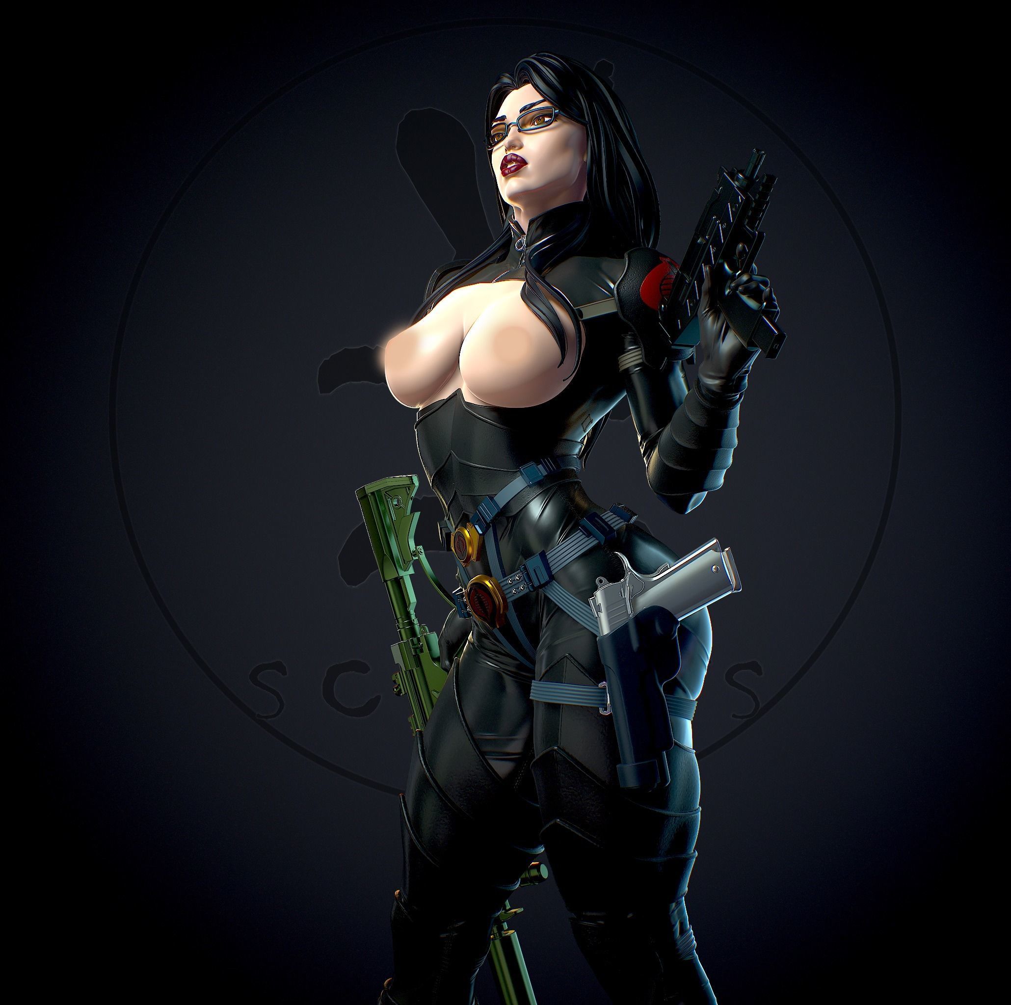 Baroness with NSFW 3D print model_17